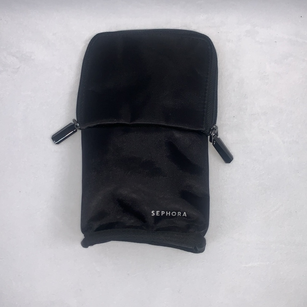 Sephora Makeup Brush Bag Black with Iridescent Interior Stand Up Carrying Case - Picture 10 of 10